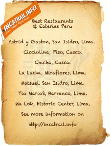 Best Restaurants In Peru
